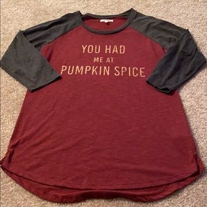 Maurices you had me at pumpkin spice top